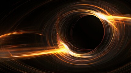 Wall Mural - background image featuring a black hole