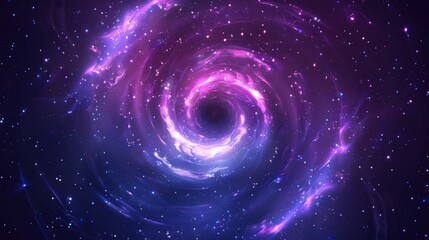 Wall Mural - transparent vector nebula background with galaxy stars abstract cosmic light in spiral milky way wit