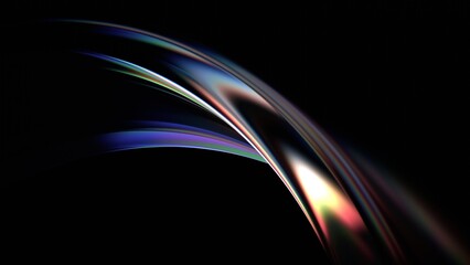 Wall Mural - abstract iridescent background design, 3d render