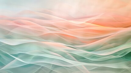 Poster - Abstraction Art with a Waves Texture Background: Abstract Design with Colors