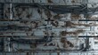 © Constantine Art - A close-up of a rusty metal panel with bundled wires and connectors