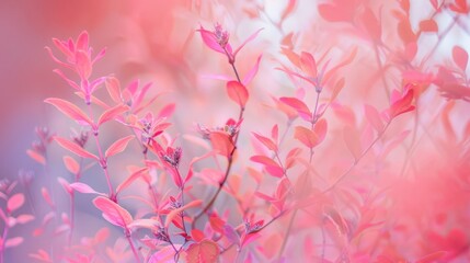 Canvas Print - Soft Pink Floral Blur Background: Pastel Tones for Watermark-Free Photos