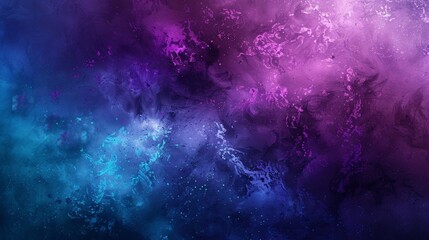 Wall Mural - Cosmic Nebula Abstract Art Purple and Blue Background, Perfect for Wallpapers, Posters, Advertisements, or Meditation
