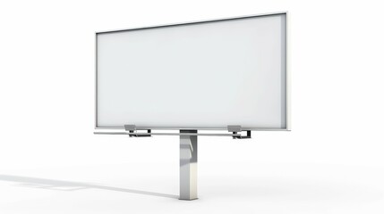 Canvas Print - A large white billboard with no writing on it, mockup advertising space