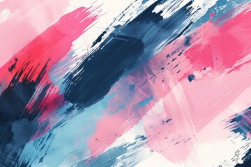 Aufkleber - a painting with a blue and orange brush stroke, Design an invitation card with a bold and abstract brushstroke