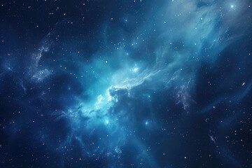 Poster - a spiral galaxy with stars and a blue and purple swirl, Design a vector background with swirling galaxy elements
