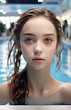 © Pedas Menyala - Natural beautiful girl closeup at pool side