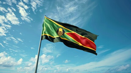 National Flag of Vanuatu: High Detail 3D Illustration