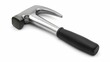 © Bijac - sturdy hammer with black rubber handle isolated on white background product photography