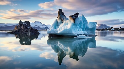 Canvas Print - iceberg in polar regions