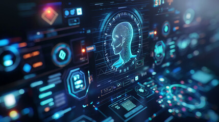 Wall Mural - technical customer support modern digital system service on laptop, internet technology, global digi