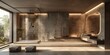 © Nice Seven - Modern Bathroom with Concrete Walls and Minimalist Design