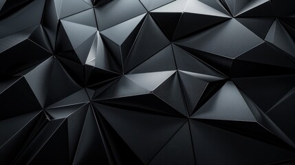 Wall Mural - A black and white image of a pattern of triangles