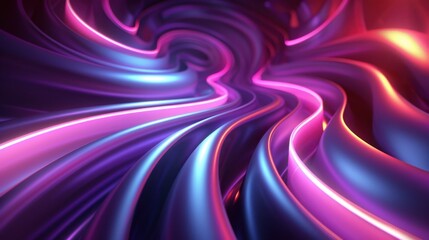 Wall Mural - A purple and blue wave with a purple and blue background