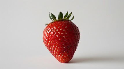 Wall Mural - Strawberry isolated on white. 
