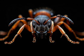 Wall Mural - Close-Up Portrait of a Red Ant