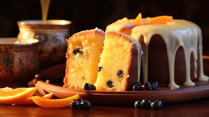 Canvas Print - cake with candle