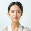 © Papisut - 35-39 year old Beauty South Korean Asian women spa skin healthy on 100% isolate white background.