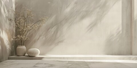 Wall Mural - Modern minimalist backdrop with intricate layout designs.