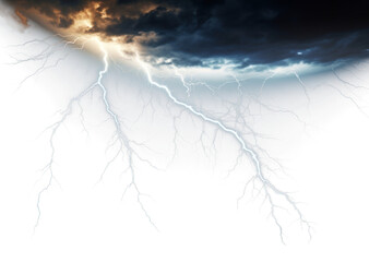 Wall Mural - PNG Thunder thunderstorm backgrounds lightning.