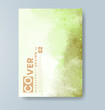 © REZI - Cards with watercolor background. Design for your cover, date, postcard, banner, logo.