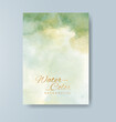 © REZI - Cards with watercolor background. Design for your cover, date, postcard, banner, logo.