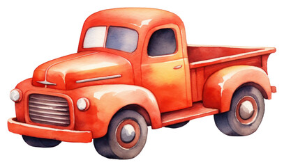 Sticker - PNG Cute toy pickup truck vehicle car transportation.