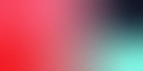 Wall Mural - pink green yellow purple grainy gradient summer poster design. grainy glowing light and dark backdro