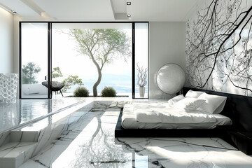 Sticker - Elegant Bedroom with Ensuite