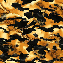 Wall Mural - pattern gold of camo