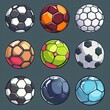 © CREATIVE STOCK - football soccer ball cartoon vector isolated clip art
