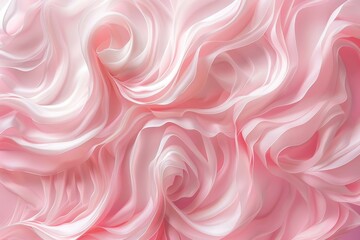 Sticker - Detailed close-up of a soft pastel pink and white background with delicate swirls, A soft, pastel pink background with delicate swirls