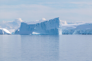 Wall Mural - Antarctica mountains and sea. South Pole. Antarctica landscape