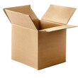 © Jeerawut - A brown cardboard box sits open, isolated on a white background