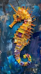 Wall Mural - Seahorse, caballito de mar
