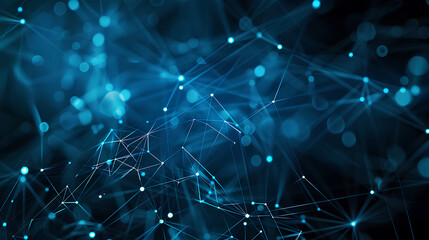 Wall Mural - technology network background