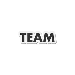 Sticker - Team icon isolated on transparent background