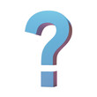 © chang - 3d question mark, png symbol resource, transparent background