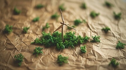 Wall Mural - design an eco-friendly life for the global environment.