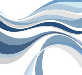 Wall Mural - vector background with blue waves on white, vector graphic design, vector illustration, simple lines, simple shapes, vector graphics, flat design, simple curves, vector graphic design, simple lines, s