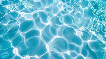 Wall Mural - Swiming pool wave water top view background illustration generated by ai