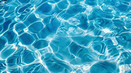 Wall Mural - Swiming pool wave water top view background illustration generated by ai
