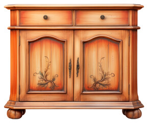 Sticker - PNG Wooden cabinet sideboard furniture cupboard.