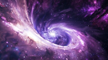 Wall Mural - artistic interpretation of stars in a celestial spiral.