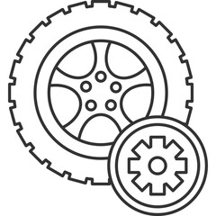 Poster - Tire Service Icon