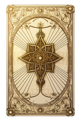 Sticker - PNG An individual tarot card architecture creativity pattern.