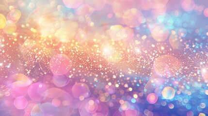 Bright abstract bokeh background ideal for holiday settings