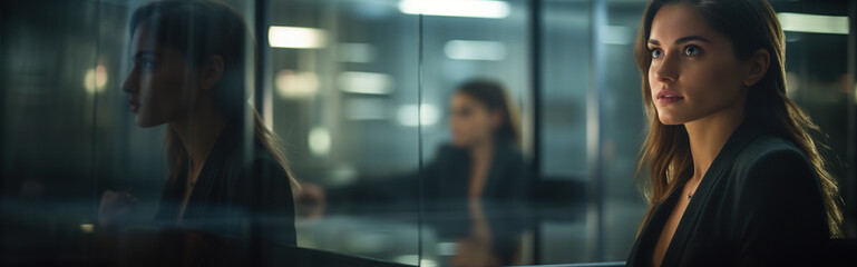 Canvas Print - Worried Lawyers Client