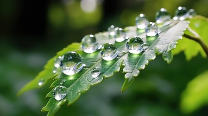 Canvas Print - dew on the grass