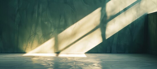 Poster - abstract wall light with shadows. with copy space image. Place for adding text or design